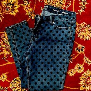 Polkadots blue jeans